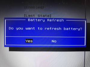 Batterie Refresh über das Bios