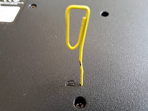 Batterie Refresh mittels Büroklammer