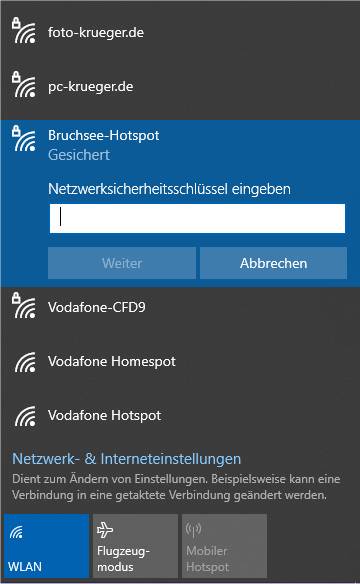 Laptop mit dem Handy verbinden