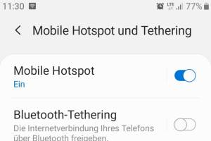 Smartphone als Hotspot nutzen