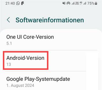 Android-Version auslesen Android-Version auslesen
